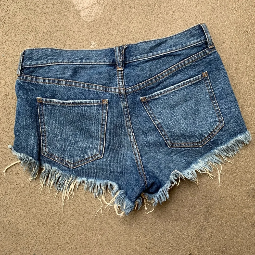 Free People |  Cut Off Denim Jean Frayed Shorts